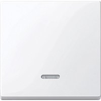 Лицевая панель Schneider Electric Merten System M для 1-кл. выключателя с подсветкой активно-белый